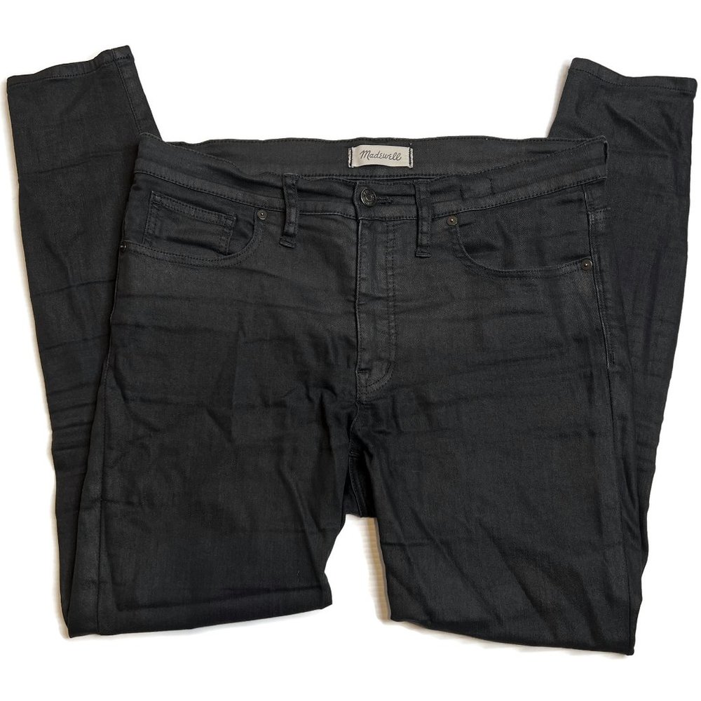 Madewell 9" High Rise Skinny Jeans Womens Size 31 Stretch Denim Black